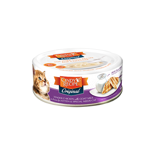 CINDY RECIPE 幼貓罐 鮮嫩雞肉+ 山羊奶肉湯 毛·家糧倉