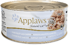 Applaws 貓罐頭 - 全天然肉絲湯汁系列 - 吞拿魚&芝士 156g