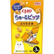 CIAO 日本貓小食 - 流心粒粒雞肉味 12g x 3 