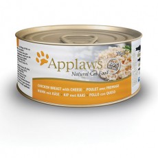 Applaws 貓罐頭 - 全天然肉絲湯汁系列 - 雞胸&芝士 156g