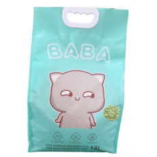 BABA 豆腐砂 2.0MM (綠茶味) 18L