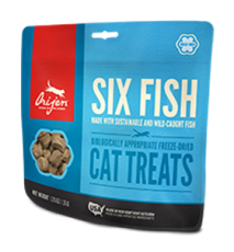 ORIJEN Cat Treats - 凍乾六種魚類 35g (需預訂)