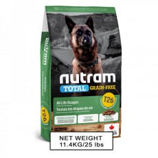 NUTRAM - T26 無薯無穀物全犬糧 - (羊肉及扁豆) 中型犬 (需預訂)
