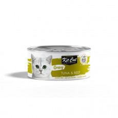 Kit Cat Gravy Series - 鮮嫩營養肉汁湯貓主食罐(吞拿魚+牛肉) 70g