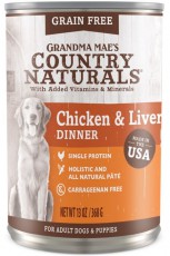 Country Naturals - 無穀物雞肉&雞肝狗罐頭 13oz (需預訂)