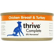 Thrive Complete - 雞胸肉+火雞主食貓罐頭 75g 