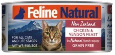 Feline Natural 無穀物主食貓罐頭 - 雞及鹿肉 (需預訂)