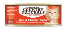 Country Naturals - 無穀物肉泥吞拿魚&走地雞貓罐頭 2.8oz (需預訂)
