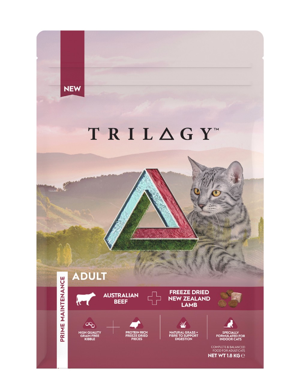 TRILOGY - 无谷物澳洲牛肉 + 5%纽西兰羊肺冻乾成貓粮 (需预订)