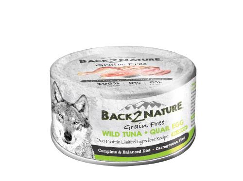 Back2nature 野生吞拿魚配鵪鶉蛋罐  95g