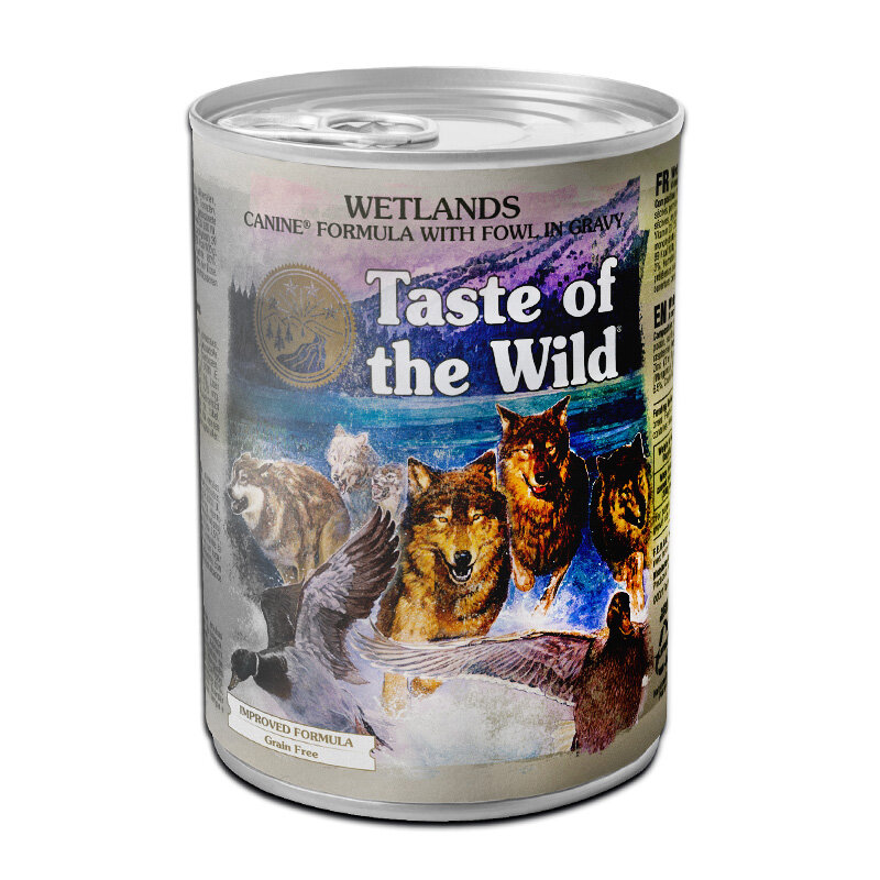 Taste of the wild 无谷物狗罐头主食罐 汤汁煮鸡肉粒 390g
