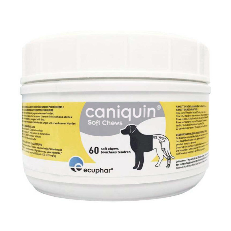 Ecuphar 科盾 CANIQUIN 关节保养肉粒小食 - 60 粒 [需预订]