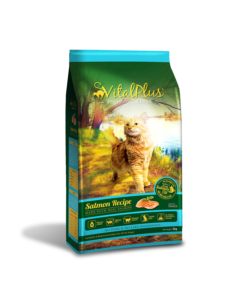 VITALPLUS 高級貓糧三文魚 10KG (兩包起送貨，屯天元上水粉嶺除外)