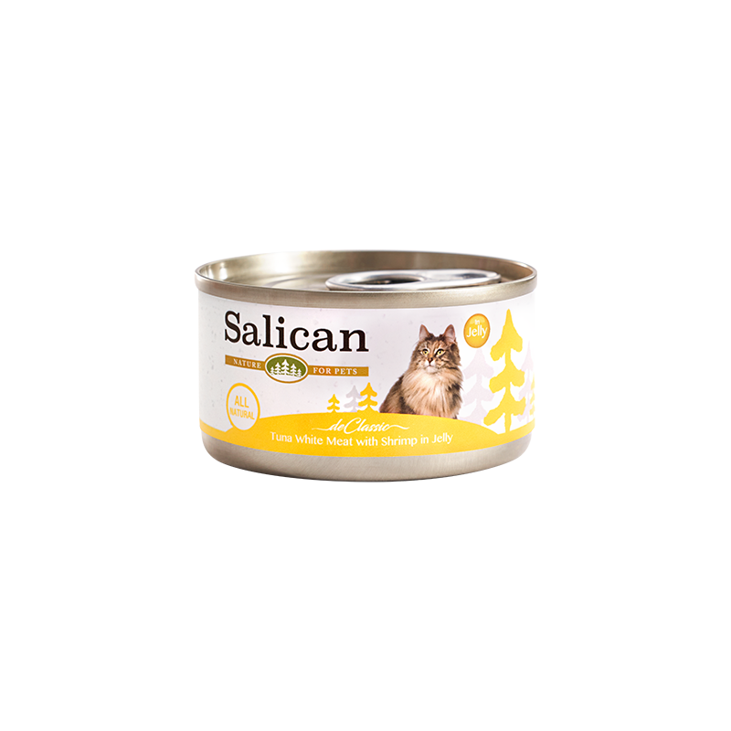 SALICAN 森林罐 白肉吞拿魚、鮮蝦（啫喱）85 克 (需預訂)