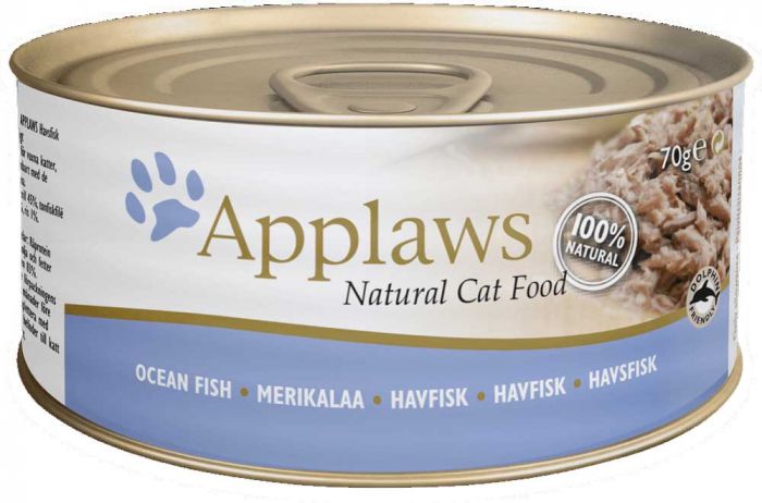 Applaws 貓罐頭 - 全天然肉絲湯汁系列 - 海洋魚 156g