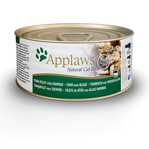 Applaws 貓罐头 - 全天然肉丝汤汁系列 - 吞拿鱼&紫菜 156g