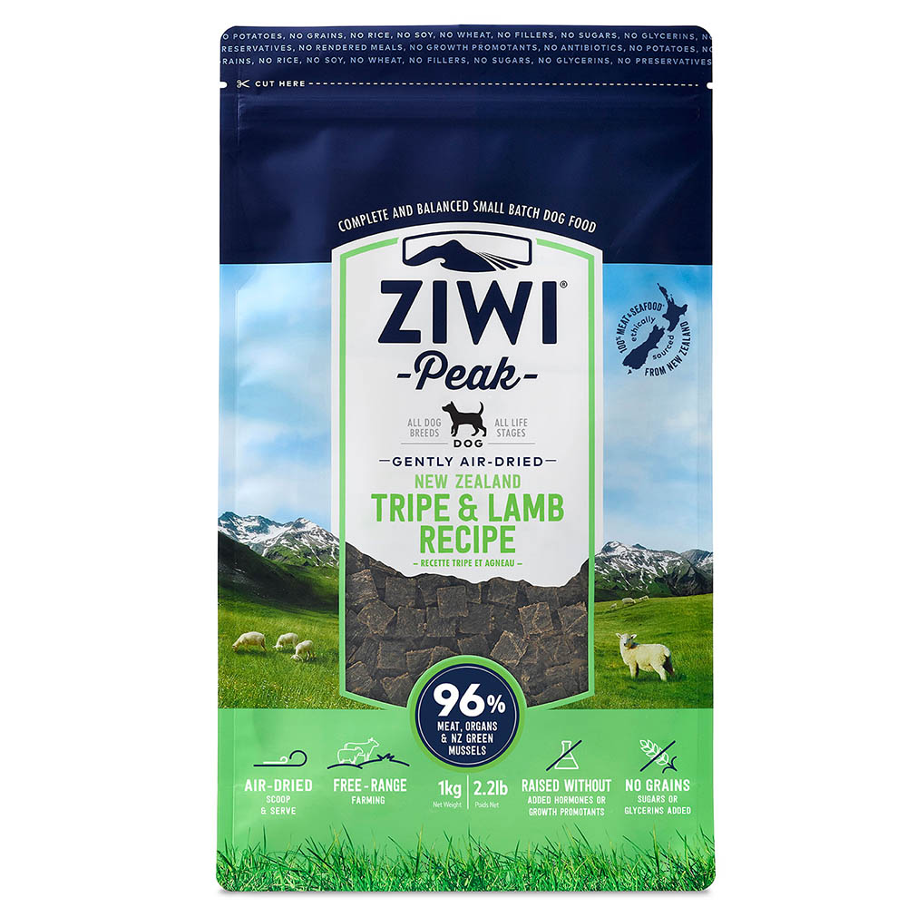 Ziwipeak 巔峰 無穀物風乾脫水 - 草胃羊肉配方 (全犬) 1kg (需預訂)