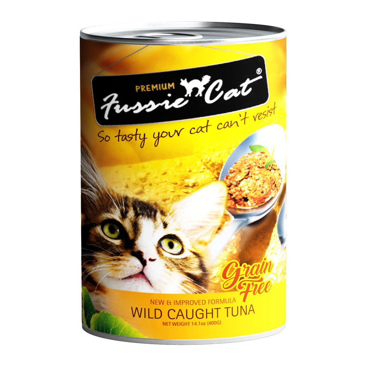 Fussie Cat 高竇貓純天然貓罐頭(野生捕獲吞拿魚) (400g) (需預訂)