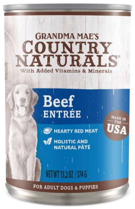 Country Naturals - 牛肉醬加燕麦糙米鲜肉狗罐头 13.2oz (需预订)