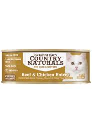 Country Naturals - 無穀物角切牛肉&走地雞肉塊貓罐頭 2.8oz (需預訂)
