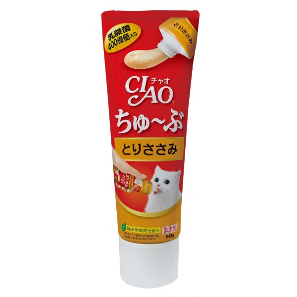 CIAO 日本貓小食 -唧唧支装乳酸菌鸡肉醬 80g