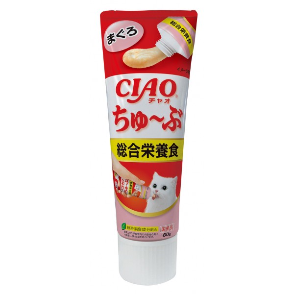 CIAO 日本貓小食 -唧唧支装乳酸菌吞拿鱼醬(综合营养) 80g