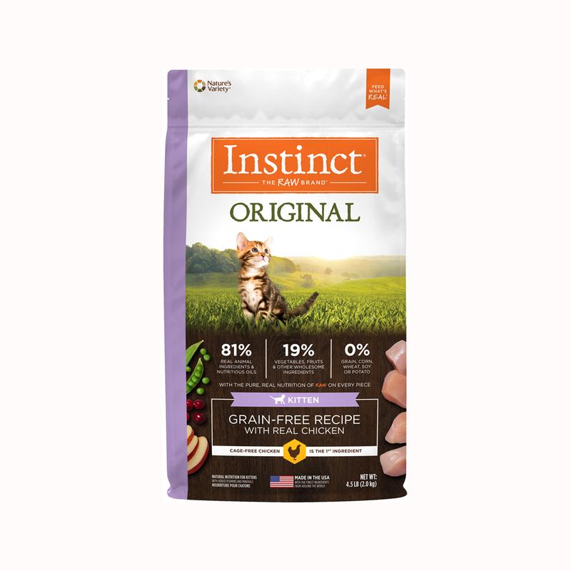 Instinct 經典無穀物系列 - 雞肉配方幼貓亁糧 4.5lbs