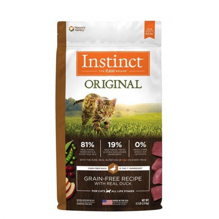 Instinct 經典無穀物系列 - 鴨肉配方全貓亁糧 10lbs (需預訂)
