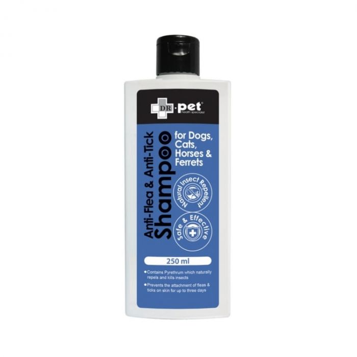 Dr. pet - 醫立得潔毛液 - 抗跳蚤及牛蜱配方 250ml