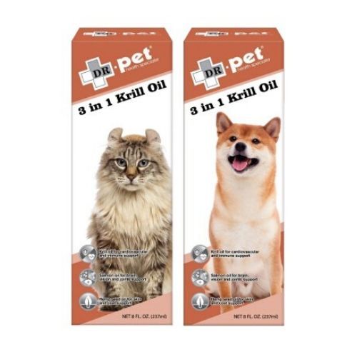 Dr. pet - 3合1深海磷蝦油 8oz (237ml) (需預訂)