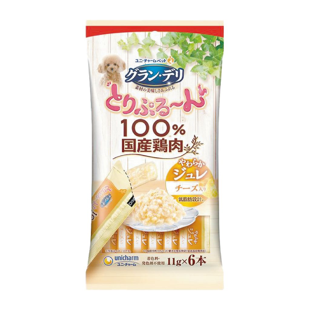 Unicharm - 鸡肉奶酪肉泥 11g x 6