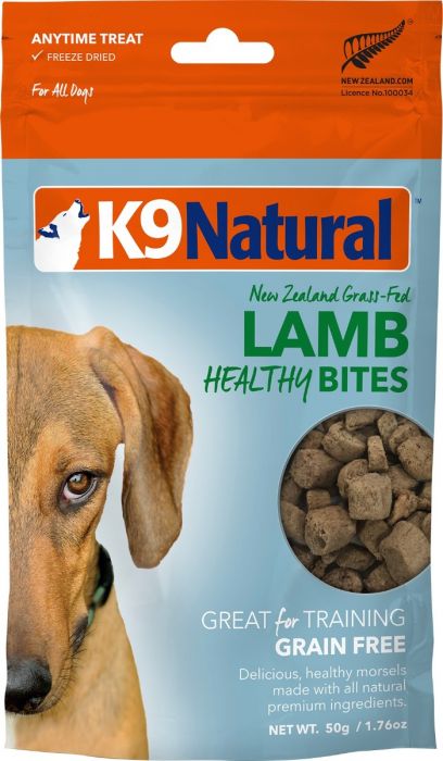 K9 Natural 冷凍脫水健康狗零食 - 羊肉粒 50g
