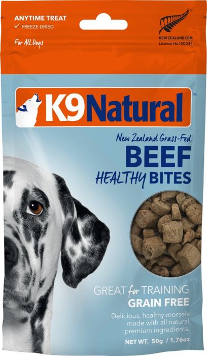 K9 Natural 冷凍脫水健康狗零食 - 牛肉粒 50g