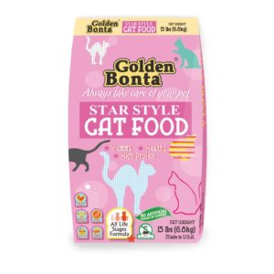 Golden Bonta 金毛迪 – Star Style 天然全貓糧 -15 lbs (需預訂)