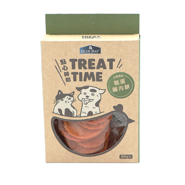 Blue Bay - Treat Time 鱉蛋鸡肉饼 貓小食/狗小食 100g (需预订)