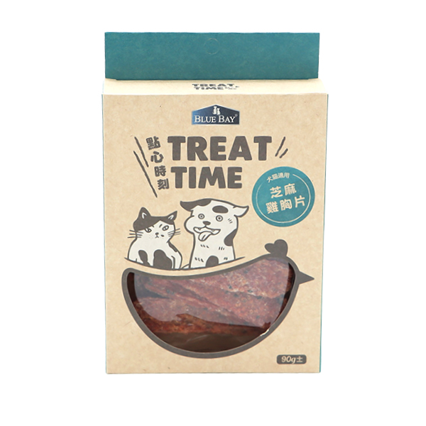 Blue Bay - Treat Time 芝麻鸡胸饼 貓小食/狗小食 90g