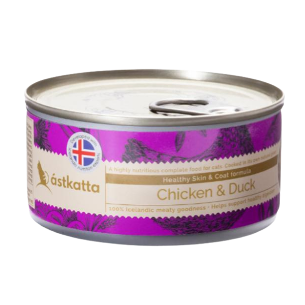 Astkatta冰岛 - 走地鸡肉鸭肉护膚美毛主食配方貓罐