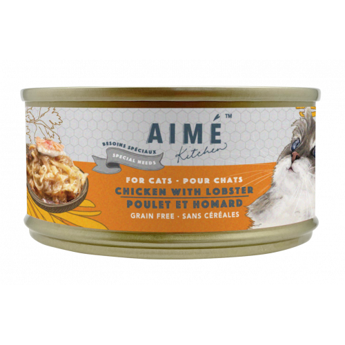 AIME KITCHEN - 招牌嫩鸡伴龙虾肉-低磷低镁无谷物獨特营养貓罐 85g