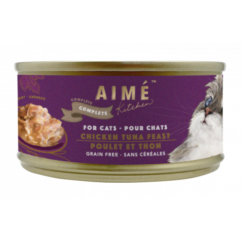 AIME KITCHEN - 滑雞蒸吞拿魚塊無穀物均衡主食貓罐頭 85g (需預訂)