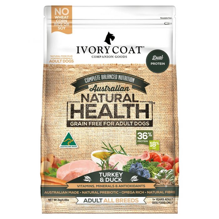 IVORY COAT - 無穀物火雞肉和鴨肉成犬糧 (需預訂)